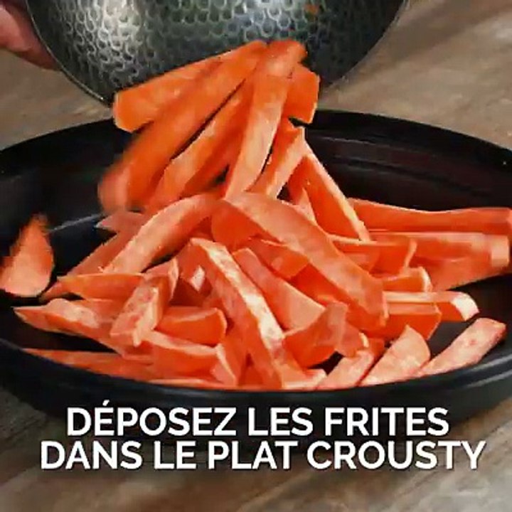 Enfin des frites de patates douces croustillantes et allégées en matières grasses à réaliser au four micro-ondes combiné !