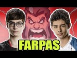 LEP E BRUCER TROCAM FARPAS, PIMPIMENTA MORRENDO DE MEDO & BRTT MAQUIADO! - (EGO OF LEGENDS)