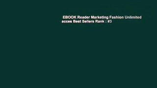EBOOK Reader Marketing Fashion Unlimited acces Best Sellers Rank : #3
