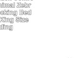 Hot Pink  Black Comforter Set Animal Zebra Print Flocking Bed In A Bag King Size Bedding