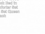 Lord 10 Piece Pieced Color Block Bed in a Bag Comforter Set With Sheet Set Queen Peach