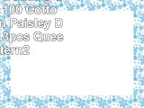 Boho Style Bedding Set Paisley 100 Cotton Bohemian Paisley Duvet Cover 3pcs Queen