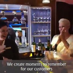 Our cabin crew make moments to remember on our flights. Watch customers on one of our flights create a moment for us to remember by surprising a cabin crew memb