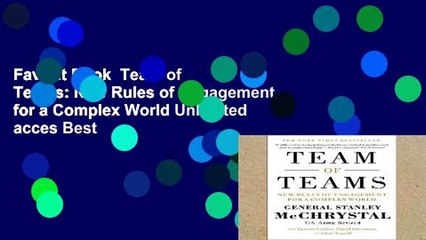Favorit Book  Team of Teams: New Rules of Engagement for a Complex World Unlimited acces Best