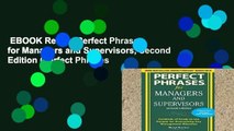 EBOOK Reader Perfect Phrases for Managers and Supervisors, Second Edition (Perfect Phrases