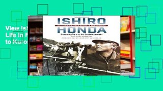View Ishiro Honda: A Life in Film, from Godzilla to Kurosawa Ebook