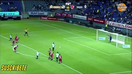 Gol de Daniel Arreola - Puebla vs Toluca 1-0 Liga MX 2018