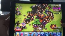 Clash of clans   300 Golems & 300 Giants mass Gameplay
