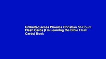 Unlimited acces Phonics Christian 50-Count Flash Cards (I m Learning the Bible Flash Cards) Book