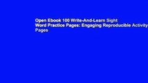 Open Ebook 100 Write-And-Learn Sight Word Practice Pages: Engaging Reproducible Activity Pages