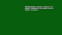 Reading books Journeys: Common Core Reader s Notebook Consumable Volume 1 Grade 1 (Houghton