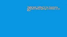 Digital book  Getting To Yes: Negotiating agreement without giving in Unlimited acces Best