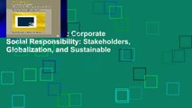 Full Trial Strategic Corporate Social Responsibility: Stakeholders, Globalization, and Sustainable