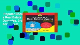 Popular Book  Success as a Real Estate Agent For Dummies, 3rd Edition Unlimited acces Best