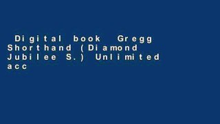 Digital book  Gregg Shorthand (Diamond Jubilee S.) Unlimited acces Best Sellers Rank : #5