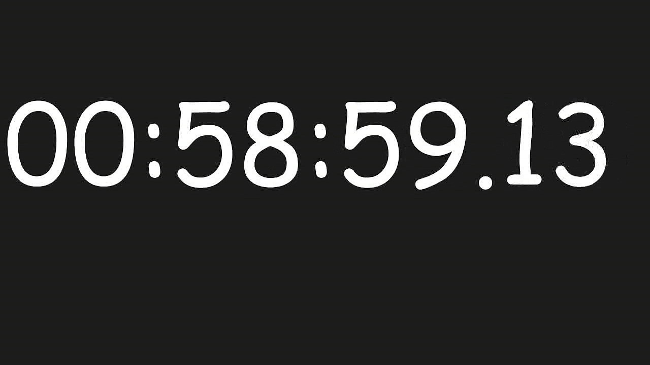 1 Stunde Rückwärts Countdown-Timer