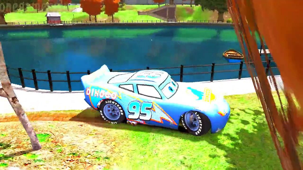 Disney cars Dinoco McQueen & Sheriff Goofy & Spider Man Childrens Songs and Rhymes