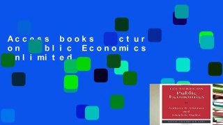 Access books Lectures on Public Economics Unlimited