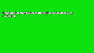 Reading Coaching Successfully (Essential Managers) For Kindle