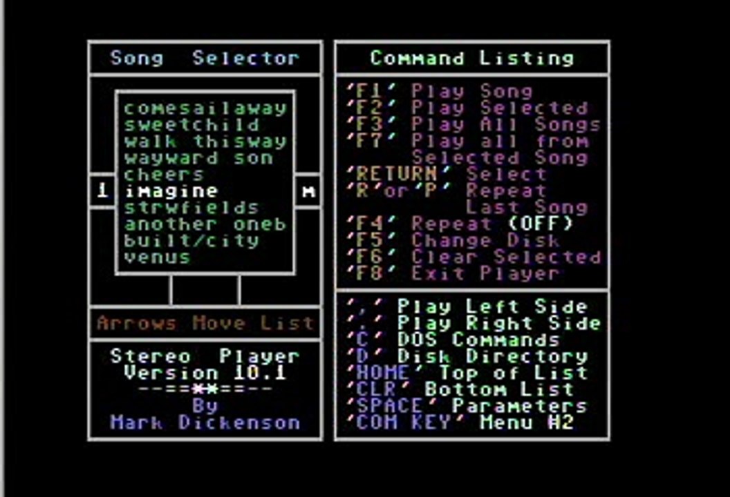 John Lennon "Imagine" Commodore 64 Stereo Sid Player Keyboard