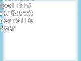 ZHIMIAN Reversible 3 Piece Striped Print Duvet Cover Set with Zipper Closure1 Duvet Cover