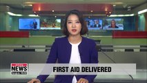 South Korea sends its first sets of necessities to Laos for its dam collapse