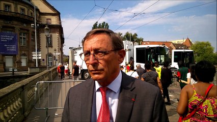 Robert Herrmann, adjoint au maire de Strasbourg, détaille les mesures de sécurité prises autour de la grande braderie.