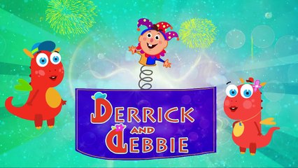 Five Little Monkeys Jumping On The Bed | Nursery Rhymes with Derrick & Debbie!
