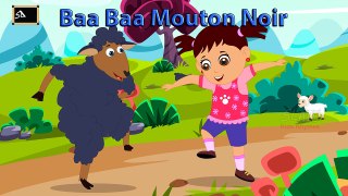 Baa Baa Rive De Mouton Noir | Rimes Pour Enfants | Baa Baa Black Sheep Rhyme | Slate Kids French