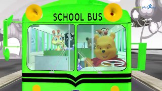 The Wheels on the Bus Go Round and Round Nursery Rhymes | 3D Animation Children Nursery Rh