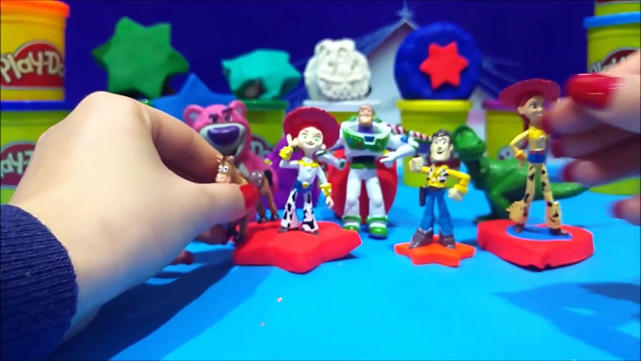 Toy Story 3 Play Doh Surprise Toys Video Review Sheriff Woody Buzz Lightyear Juguetes de T