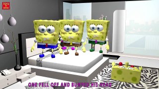 5 Little SPONGEBOB Jumping On The Bed | Nursery Rhymes for Children | 3D Animation