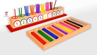 Learn Numbers and Colors with Wooden Abacus Toy for Kids Educational Toy Learning Videos f