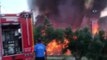 Bursa'da kereste fabrikası alev alev yandı