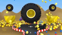 Duck Duck Kids Tv Learn Colors with monster trucks and 3D playground