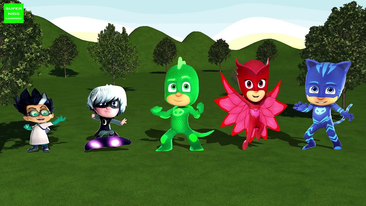 PJ Masks Finger Family | Nursery Rhymes In 3D Animation
