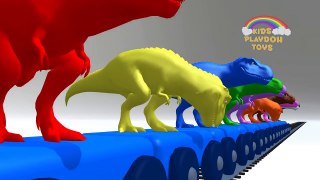 Learn Colors with dinosaurs family | Dinosaurs Colors for kids toddlers children