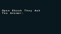 Open Ebook They Ask You Answer: A Revolutionary Approach to Inbound Sales, Content Marketing, and