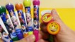 FROZEN Anna Elsa Olaf Pens with Stamps & Smiley Stamps for School