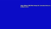 Open EBook CBD-Rich Hemp Oil: Cannabis Medicine is Back online