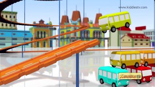 Wheels on the bus hot wheels tracks 4 | 3d | hotwheels | bus | kindergarten | kids | Kiddi