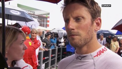 Les réactions de Romain Grosjean qui partira 10ème de la grille