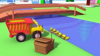 Learn Colours & Numbers Ethan is Feeding The Ducks! Learning Video for Children with Dump