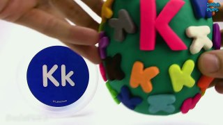 Learn K Letter | Spelling Words that Start with the Letter K | Surprise Egg Play Doh |Less