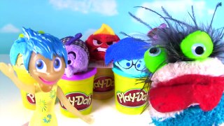 Disney INSIDE OUT Colors Play Doh Surprise Toy Cans! Tsums Tsums Mystery Minis!