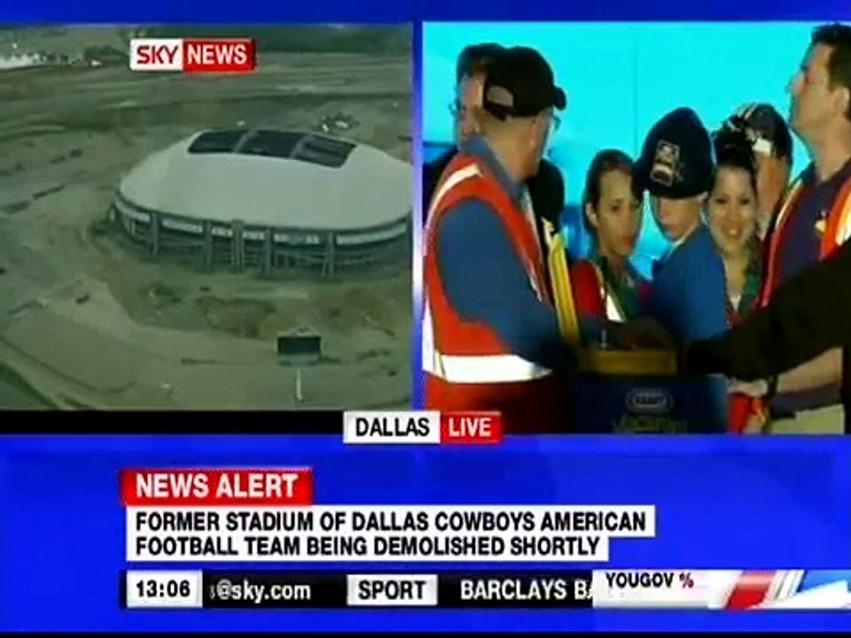 Dallas Cowboys FootBall Stadium Demolition