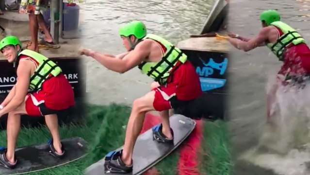 อาเล็ก ธีรเดช กับลีลาเวกบอร์ดสุดเท่