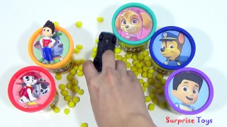 PAW PATROL Play Doh Cans Tubs Dippin Dots Frozen Minions PVZ Toys Learn Colors Surprise To