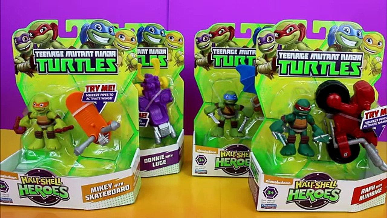 Teenage Mutant Ninja Turtles Half Shell Heroes Mikey, Raph,
