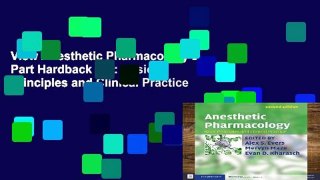 View Anesthetic Pharmacology 2 Part Hardback Set: Basic Principles and Clinical Practice
